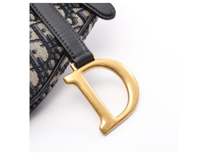 Christian Dior Dior Saddle Bag Beige Blu navy - vista 5
