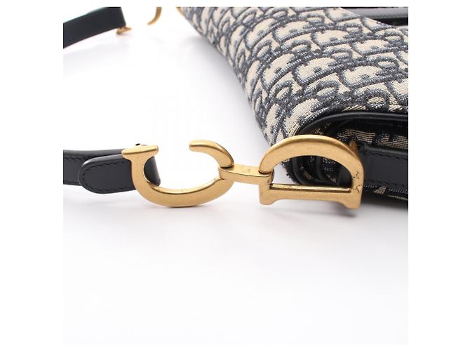 Christian Dior Dior Saddle Bag Beige Blu navy - vista 6