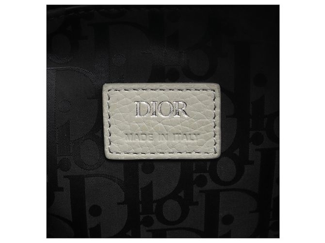 Borsa Saddle in pelle blu Christian Dior - vista 4
