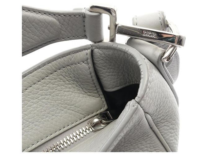 Borsa Saddle in pelle blu Christian Dior - vista 9