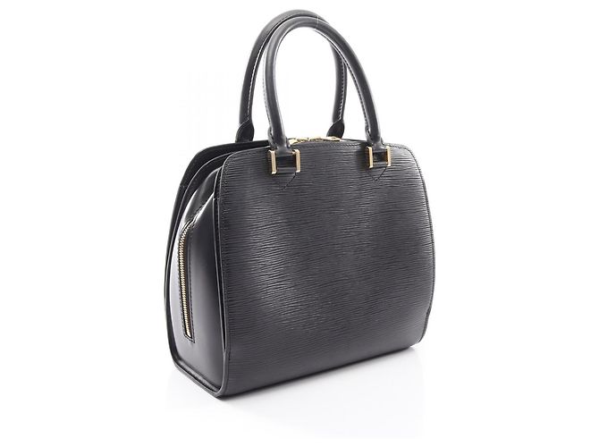 Borsa Louis Vuitton Pont Neuf Epi Noir Nero - vista 2