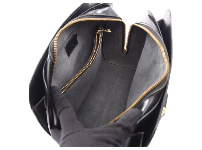 Borsa Louis Vuitton Pont Neuf Epi Noir Nero - vista 3