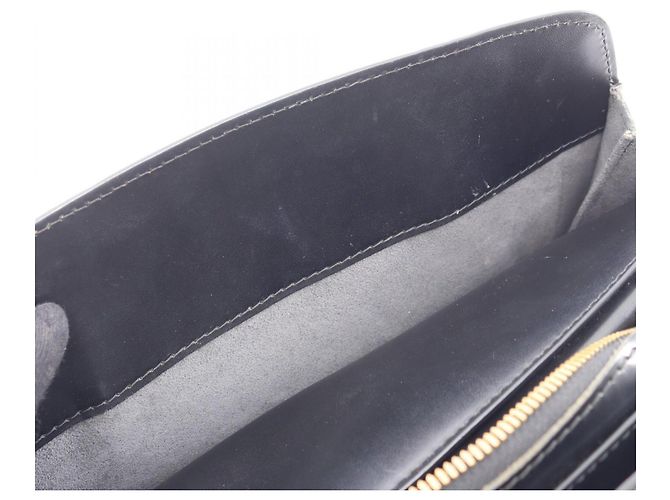 Borsa Louis Vuitton Pont Neuf Epi Noir Nero - vista 7