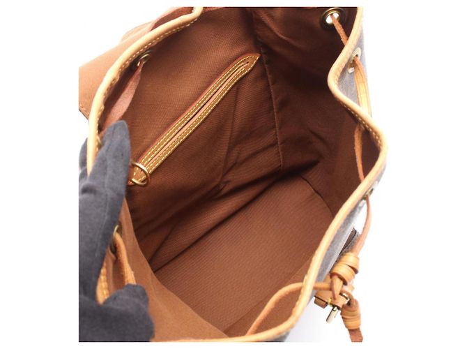 Zaino/Borsa Mini Montsouris Louis Vuitton Marrone - vista 3