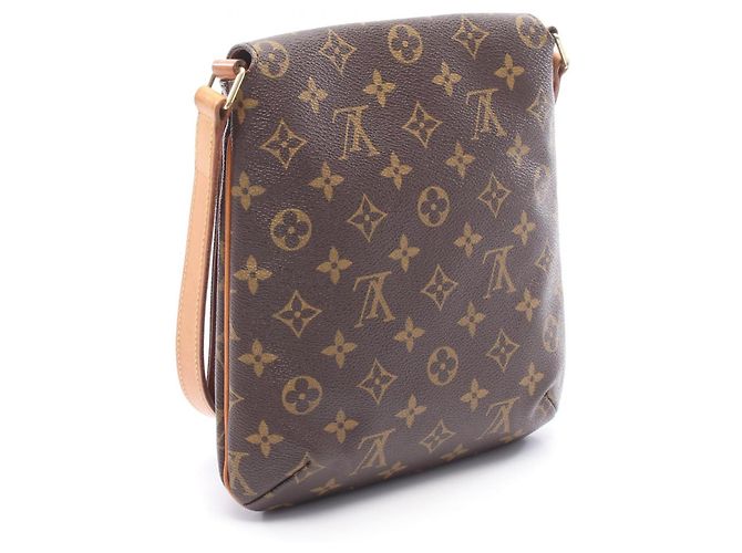 Borsa a Spalla Louis Vuitton Musette Salsa Short Strap Monogram Marrone - vista 2