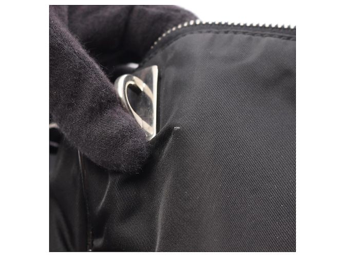 Prada TESSUTO+SAFFIANO Shoulder Bag Black - view 6