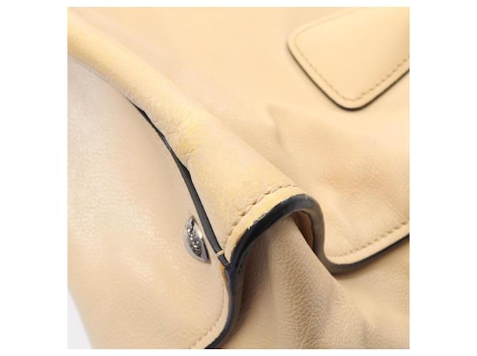 Borsa Tote 2-Way con logo Triangle Prada Beige - vista 7