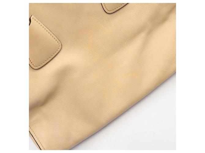 Borsa Tote 2-Way con logo Triangle Prada Beige - vista 9