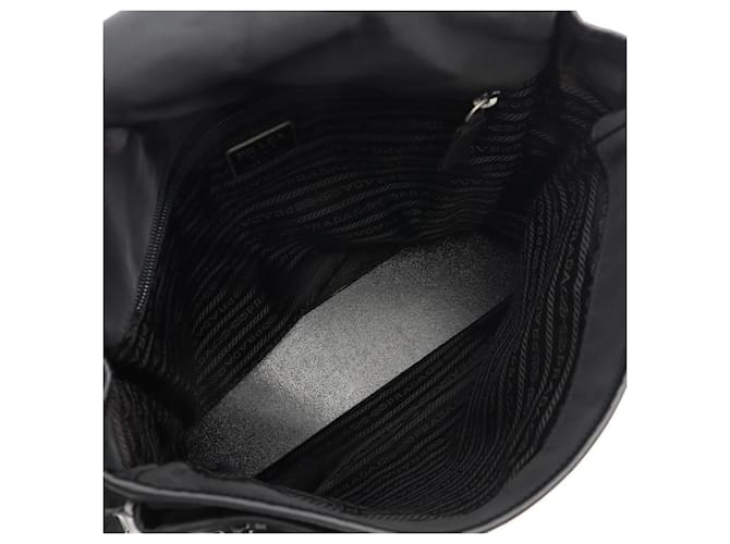 Saffiano Prada Flap Shoulder Bag Schwarz - Ansicht 3