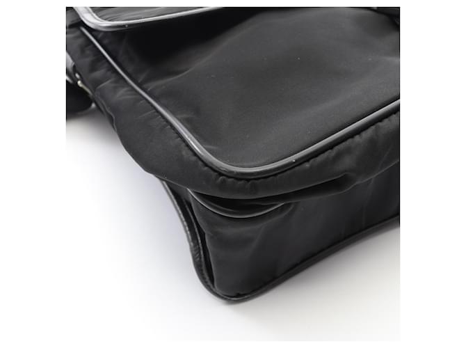 Saffiano Prada Flap Shoulder Bag Schwarz - Ansicht 6