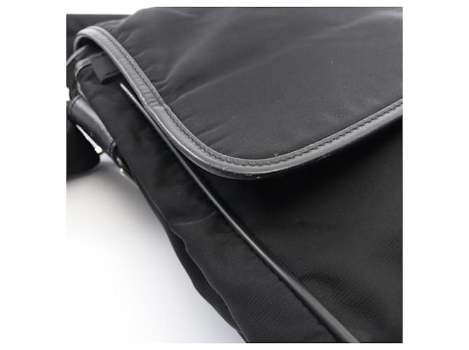 Saffiano Prada Flap Shoulder Bag Schwarz - Ansicht 7