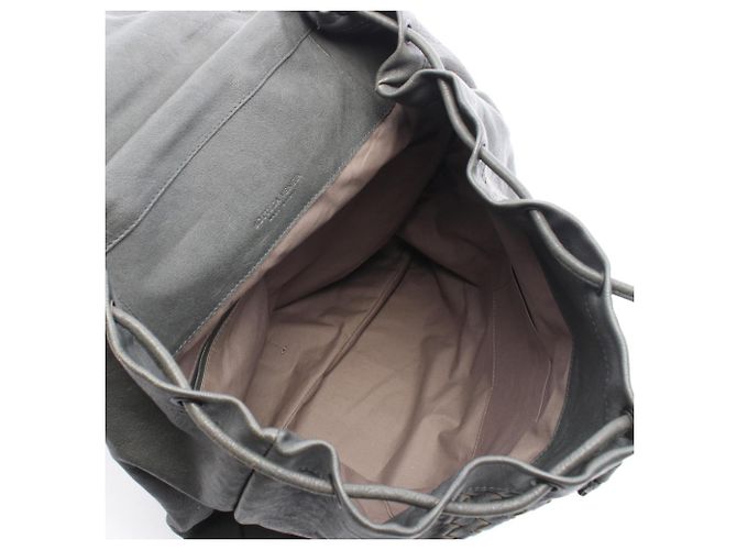 Zaino Bottega Veneta Intrecciato Marrone Blu - vista 3