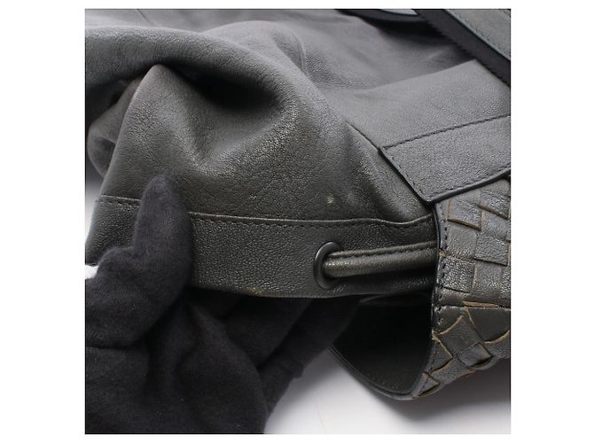 Zaino Bottega Veneta Intrecciato Marrone Blu - vista 7