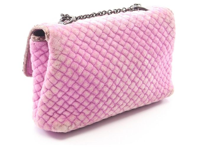 Borsa in tessuto e pelle viola Bottega Veneta Porpora - vista 2