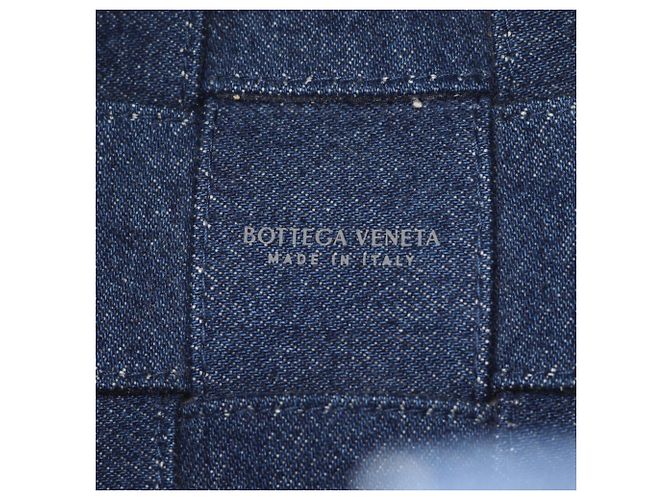 Borsa a secchiello Small Cassette Bottega Veneta Blu navy - vista 4