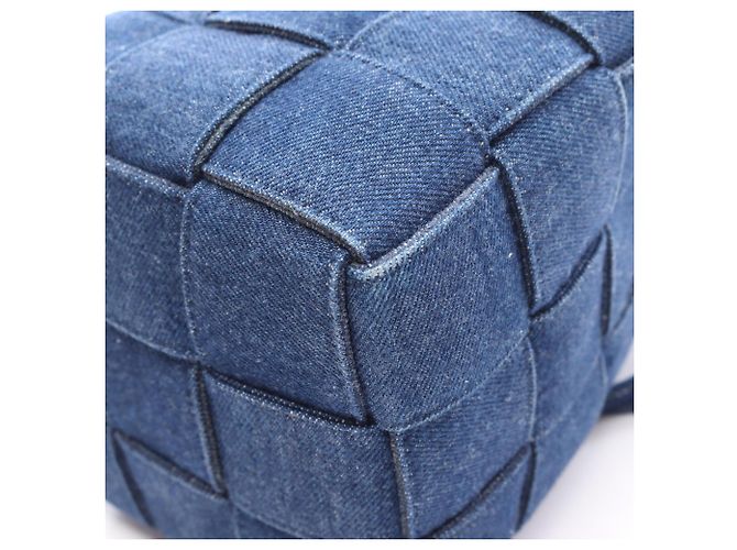 Borsa a secchiello Small Cassette Bottega Veneta Blu navy - vista 7