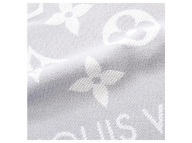 Louis Vuitton LV Essential Wollschal Weiß Lila - Ansicht 4