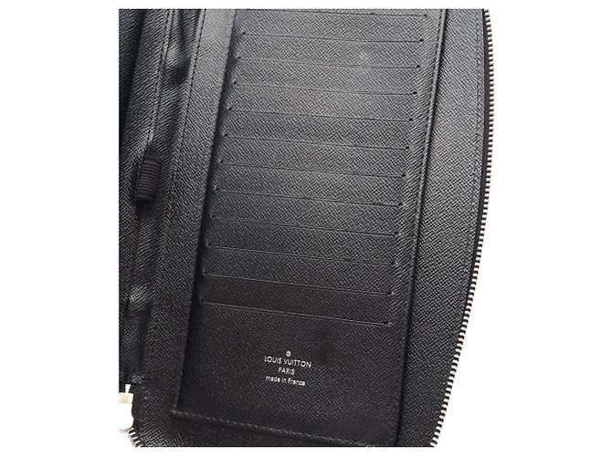 Louis Vuitton Atoll Damier Graphite Long Wallet Black - view 11