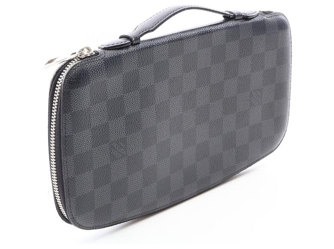 Louis Vuitton Atoll Damier Graphite Long Wallet Black - view 2