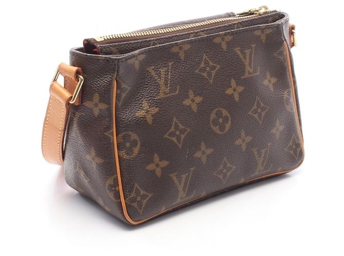 Borsa a Spalla Louis Vuitton Vivacite PM Marrone Monogramma - vista 2