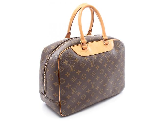 Louis Vuitton Deauville Bowling Vanity Handtasche Braun - Ansicht 2