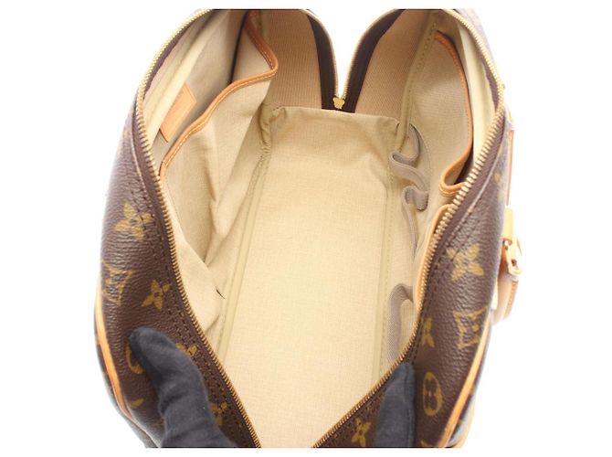 Louis Vuitton Deauville Bowling Vanity Handtasche Braun - Ansicht 3