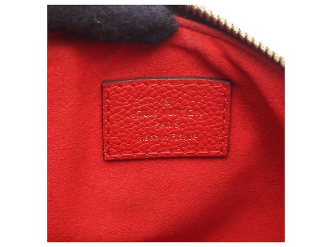 Borsa a tracolla Louis Vuitton Twice Monogram Cerise Marrone Rosso - vista 4