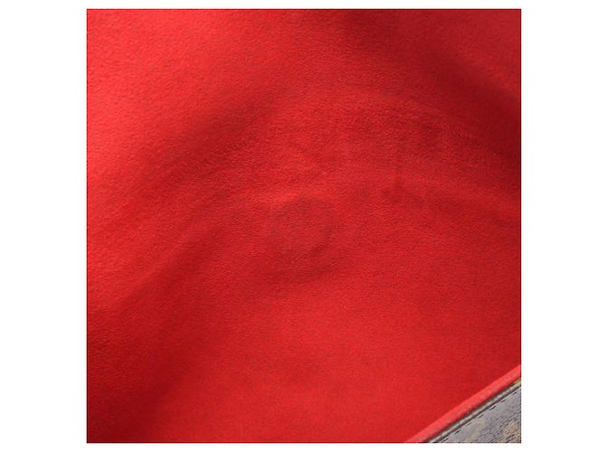 Borsa a tracolla Louis Vuitton Twice Monogram Cerise Marrone Rosso - vista 7