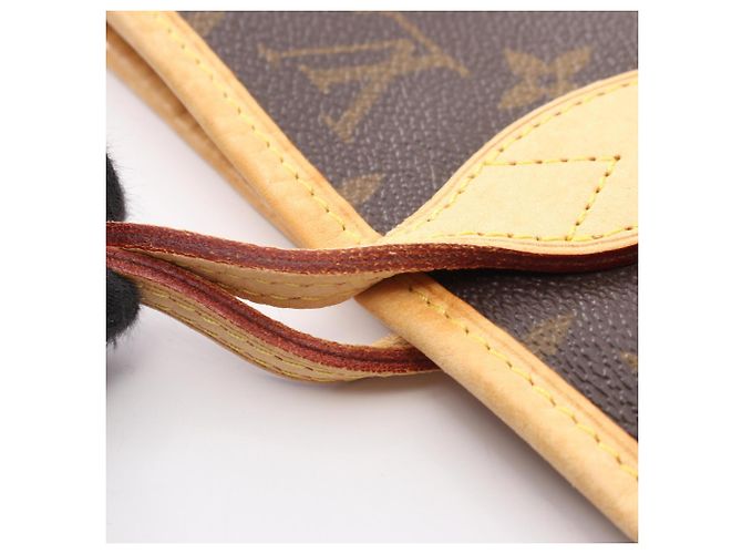 Borsa Tote Louis Vuitton Neverfull MM Marrone - vista 11