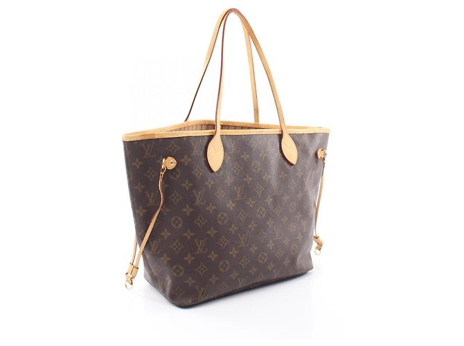 Borsa Tote Louis Vuitton Neverfull MM Marrone - vista 2