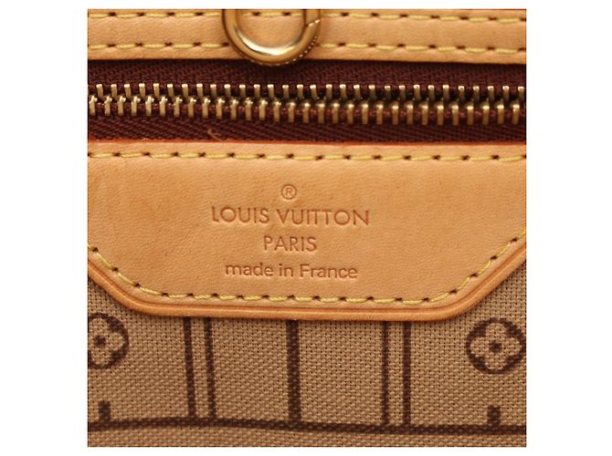 Borsa Tote Louis Vuitton Neverfull MM Marrone - vista 4
