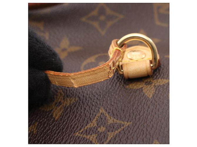 Borsa Tote Louis Vuitton Neverfull MM Marrone - vista 8
