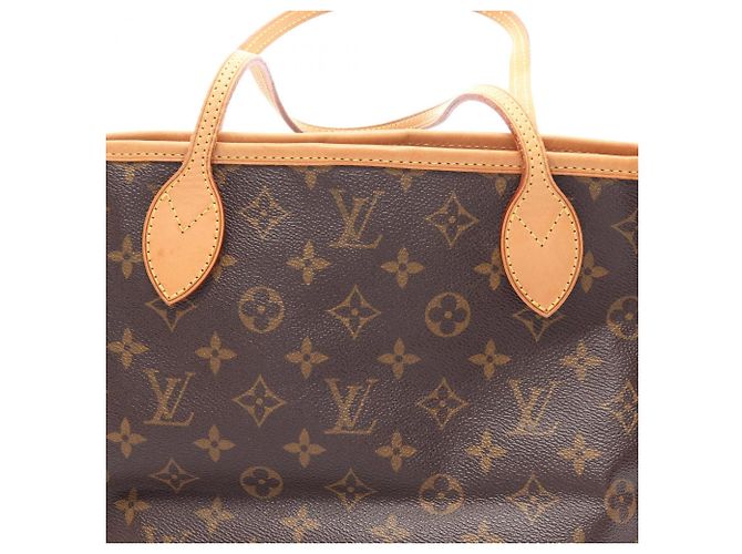 Borsa Tote Louis Vuitton Neverfull PM Marrone - vista 11
