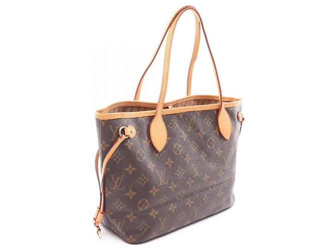 Borsa Tote Louis Vuitton Neverfull PM Marrone - vista 2