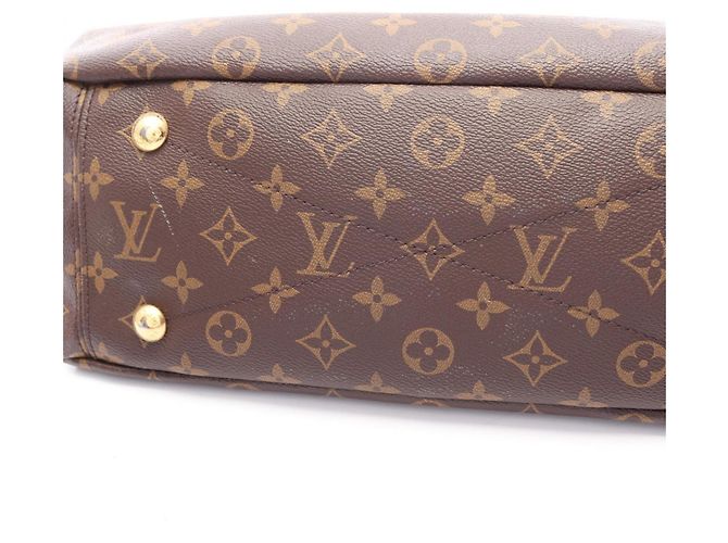Borsa 2-Way Louis Vuitton Pallas Monogram Noir Marrone Nero - vista 12