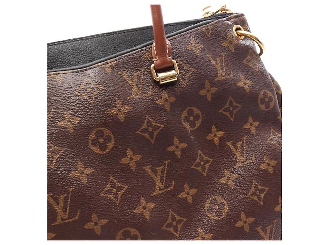 Borsa 2-Way Louis Vuitton Pallas Monogram Noir Marrone Nero - vista 16