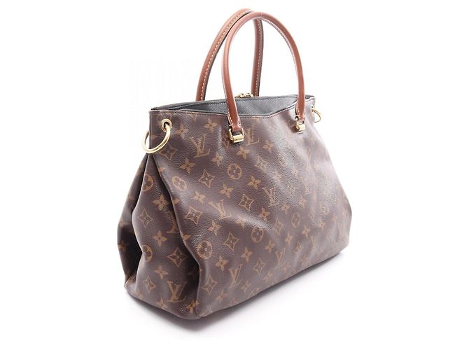 Borsa 2-Way Louis Vuitton Pallas Monogram Noir Marrone Nero - vista 2