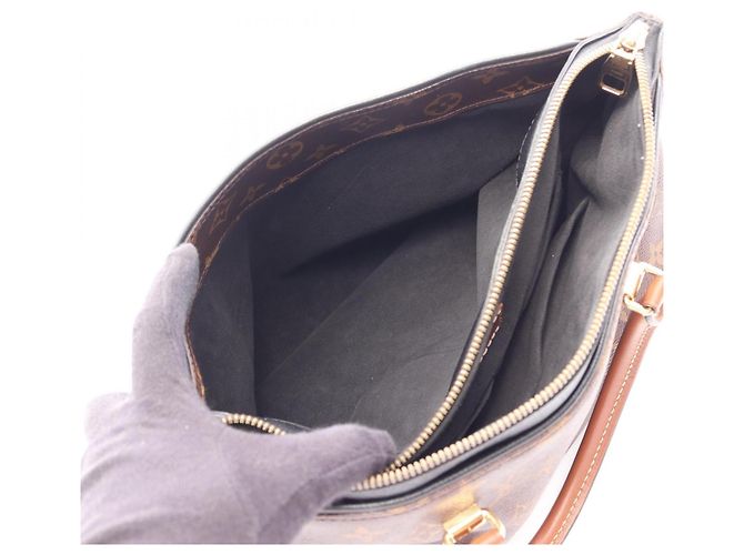 Borsa 2-Way Louis Vuitton Pallas Monogram Noir Marrone Nero - vista 4