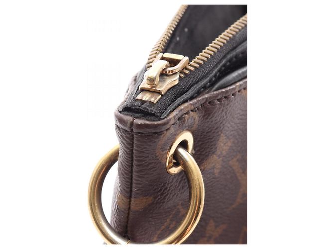 Borsa 2-Way Louis Vuitton Pallas Monogram Noir Marrone Nero - vista 8
