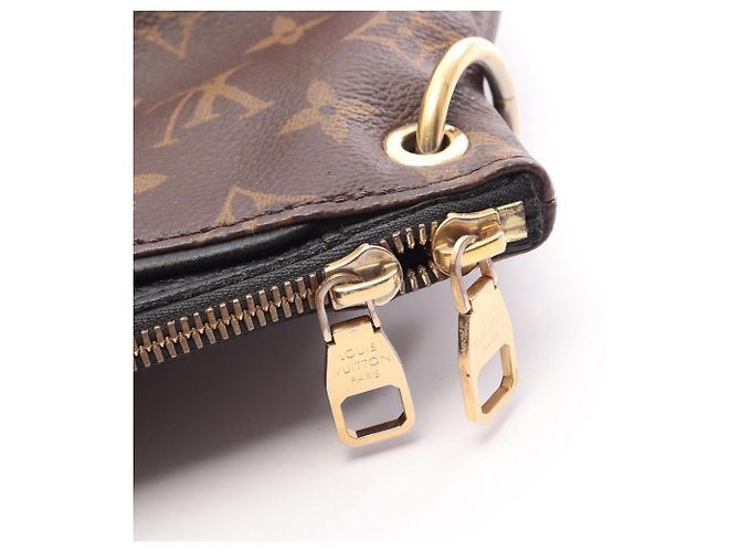 Borsa 2-Way Louis Vuitton Pallas Monogram Noir Marrone Nero - vista 9