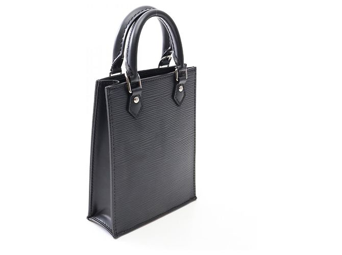 Borsa 2-Way Louis Vuitton Petite Sac Plat Epi Noir Nero - vista 2