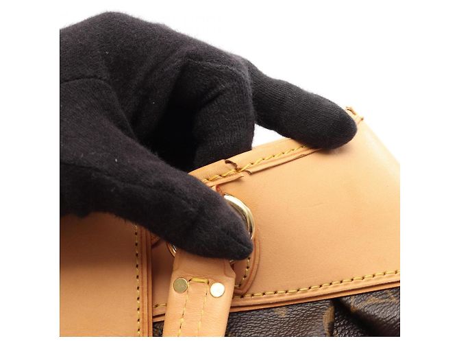 Borsa Louis Vuitton Boetie PM Monogram Marrone - vista 8