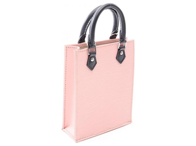 Borsa Louis Vuitton Petite Sac Plat Epi Nero Rosa - vista 2