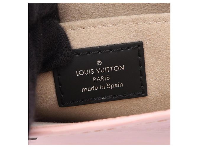 Borsa Louis Vuitton Petite Sac Plat Epi Nero Rosa - vista 4