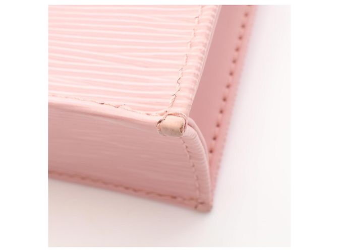 Borsa Louis Vuitton Petite Sac Plat Epi Nero Rosa - vista 8