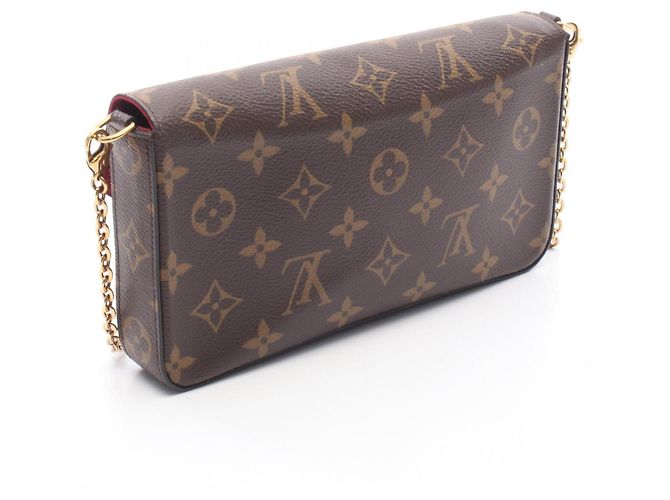 Pochette Felicie Monogram Louis Vuitton Borsa a Spalla Marrone - vista 2