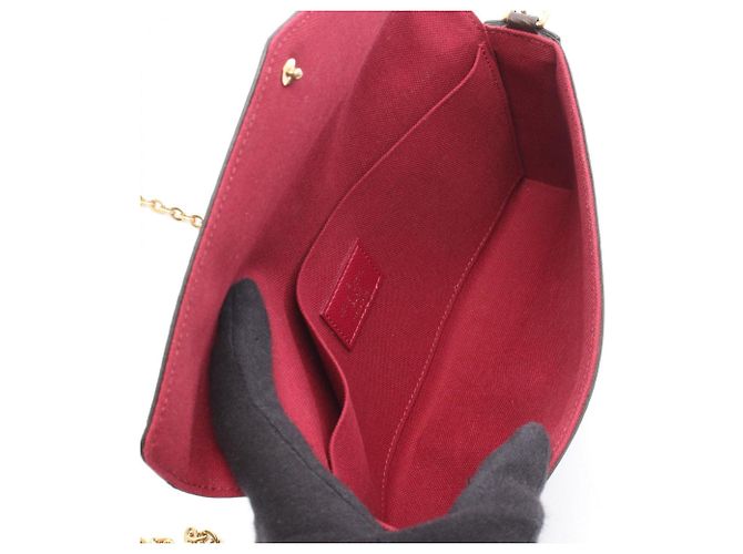 Pochette Felicie Monogram Louis Vuitton Borsa a Spalla Marrone - vista 3