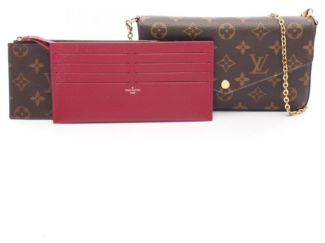Pochette Felicie Monogram Louis Vuitton Borsa a Spalla Marrone - vista 6