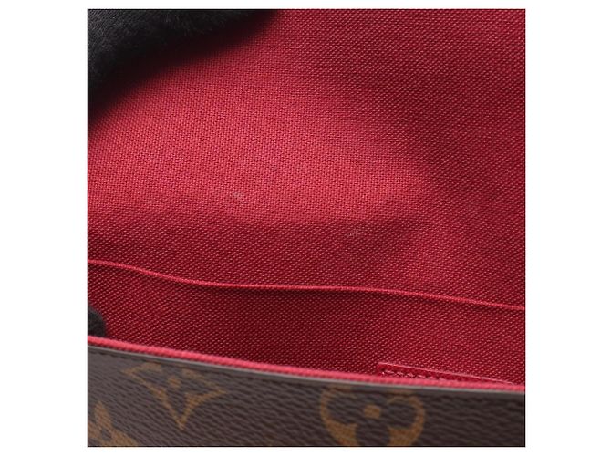 Pochette Felicie Monogram Louis Vuitton Borsa a Spalla Marrone - vista 7