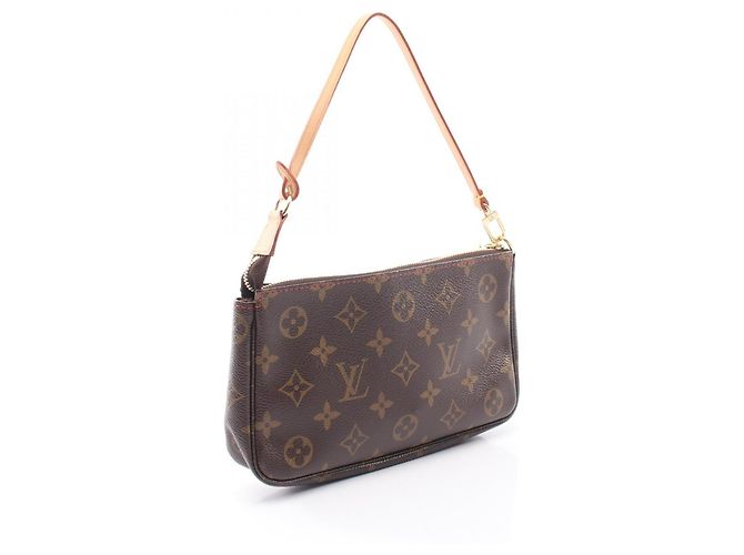 Bolso Louis Vuitton Pochette Accessoires Monogram Cherry Castaño Roja - vista 2